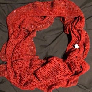 Red glitter Infinity Scarf